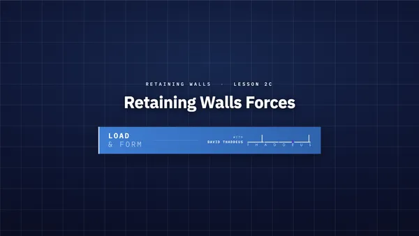 retaining walls 2c. retaining walls forces