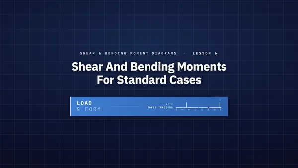 shear & bending moment diagrams 6 shear and bending moments for standard cases