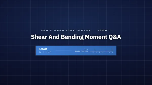 shear & bending moment diagrams 7 shear and bending moment q&a