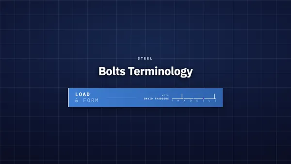 steel bolts terminology