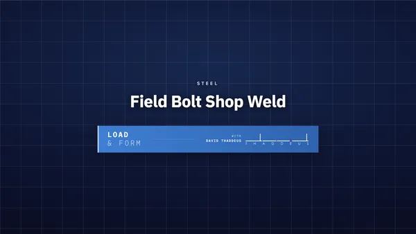 steel field bolt shop weld
