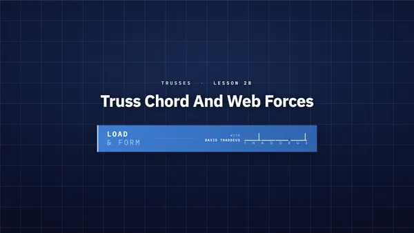 trusses 2b. truss chord and web forces