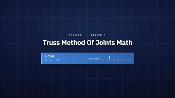 trusses 4. truss method of joints math