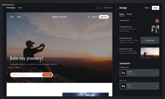 Ghost CMS features including newsletters, memberships, and analytics dashboard