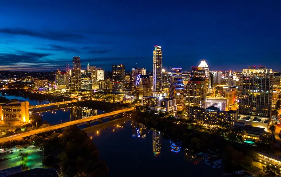 Vue Aerienne De La Ville D Austin Au Texas