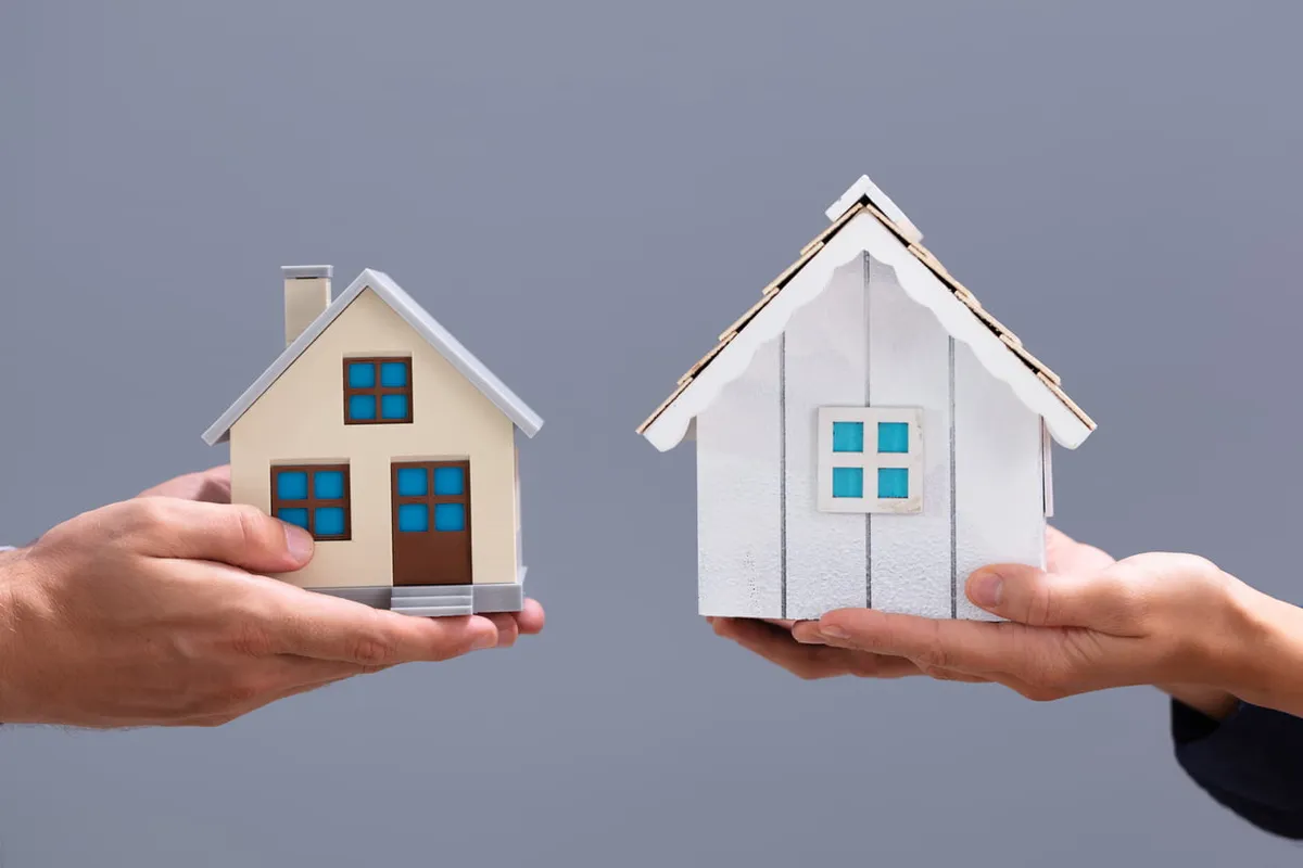 concept d'échange de maison