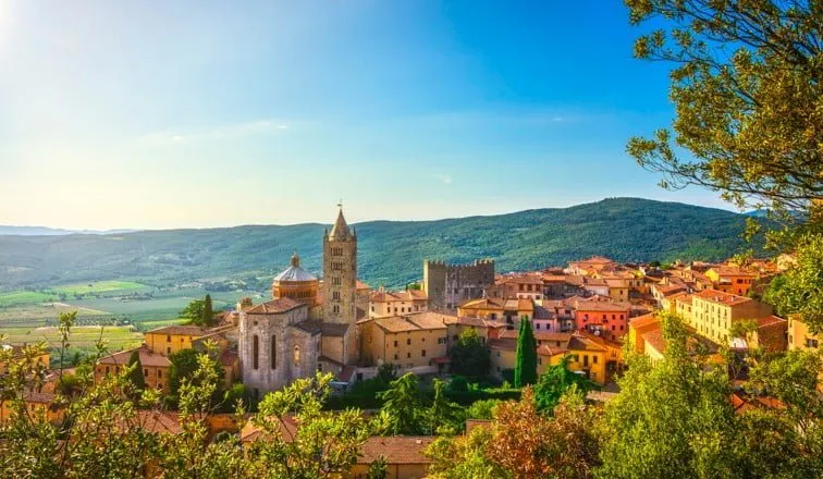Plus Beaux Villages En Toscane Italie