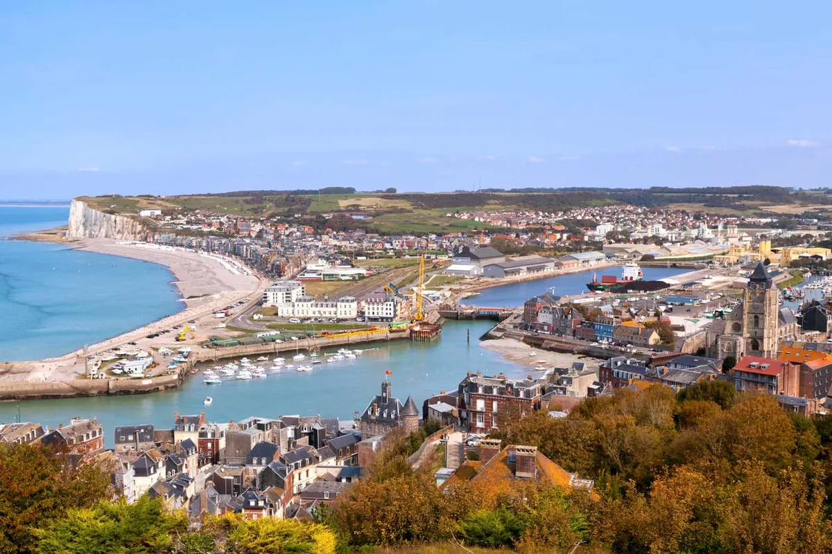 vue sur la ville de Mers-les-Bains