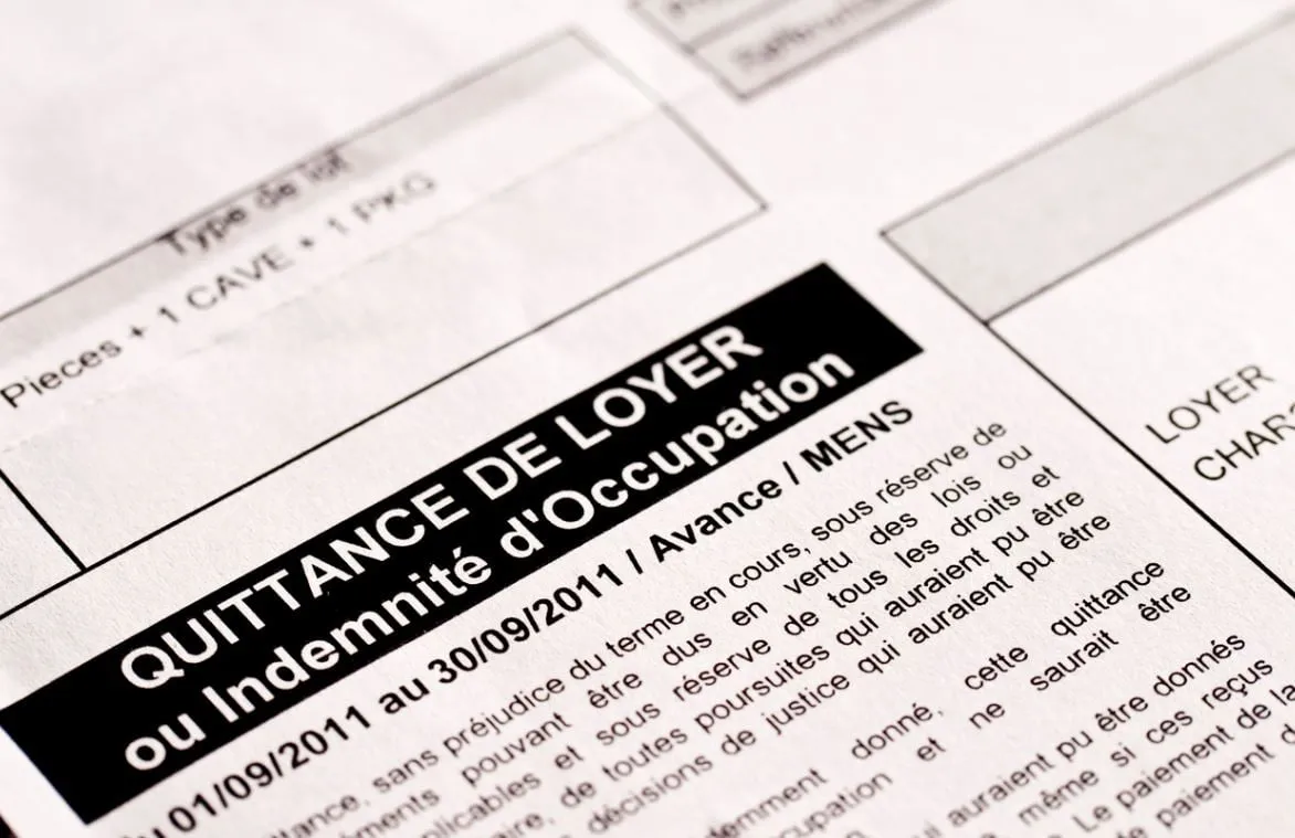 Modèle de quittance de loyer Image de l’article