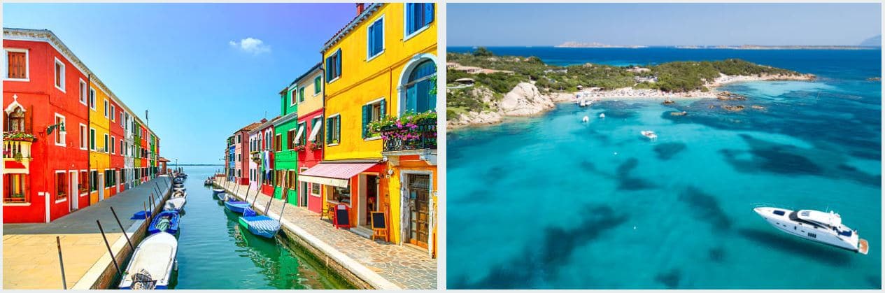 Iles Italiennes sicile et sardaigne