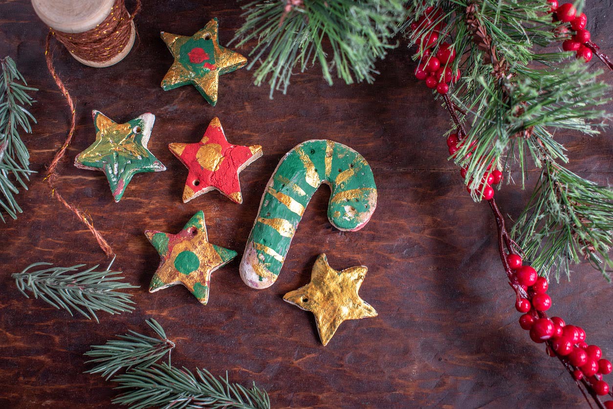 Décoration de noël en pâte à sel