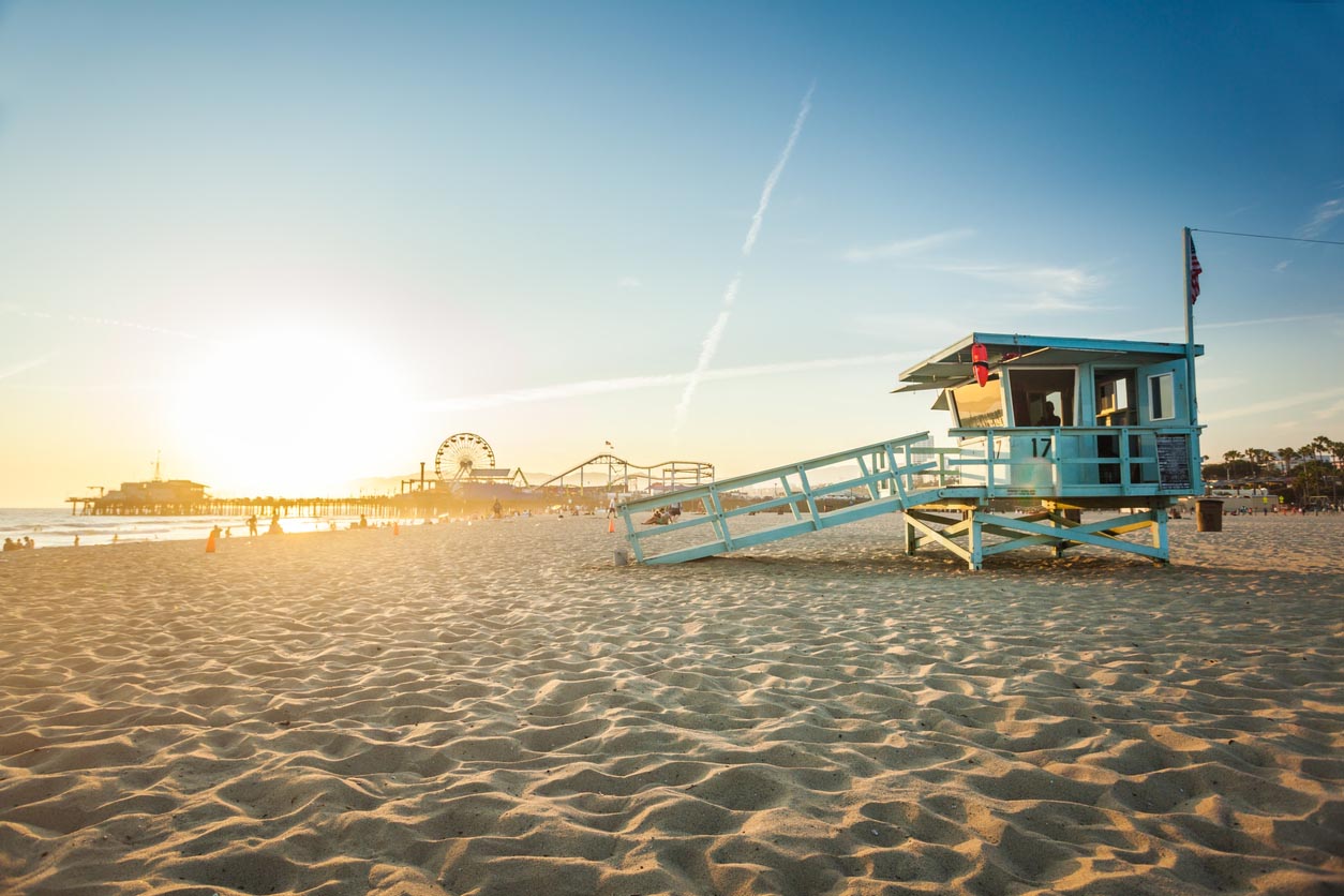 La plage de Santa Monica