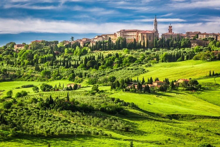 Pienza Village Toscane Italie