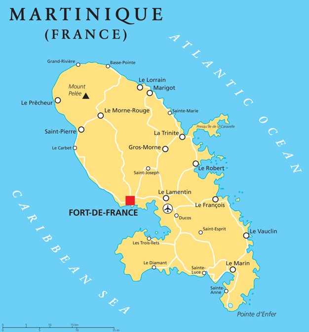 Carte Martinique