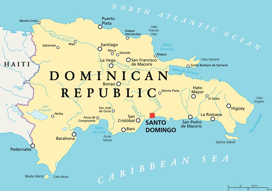 Carte République Dominicaine