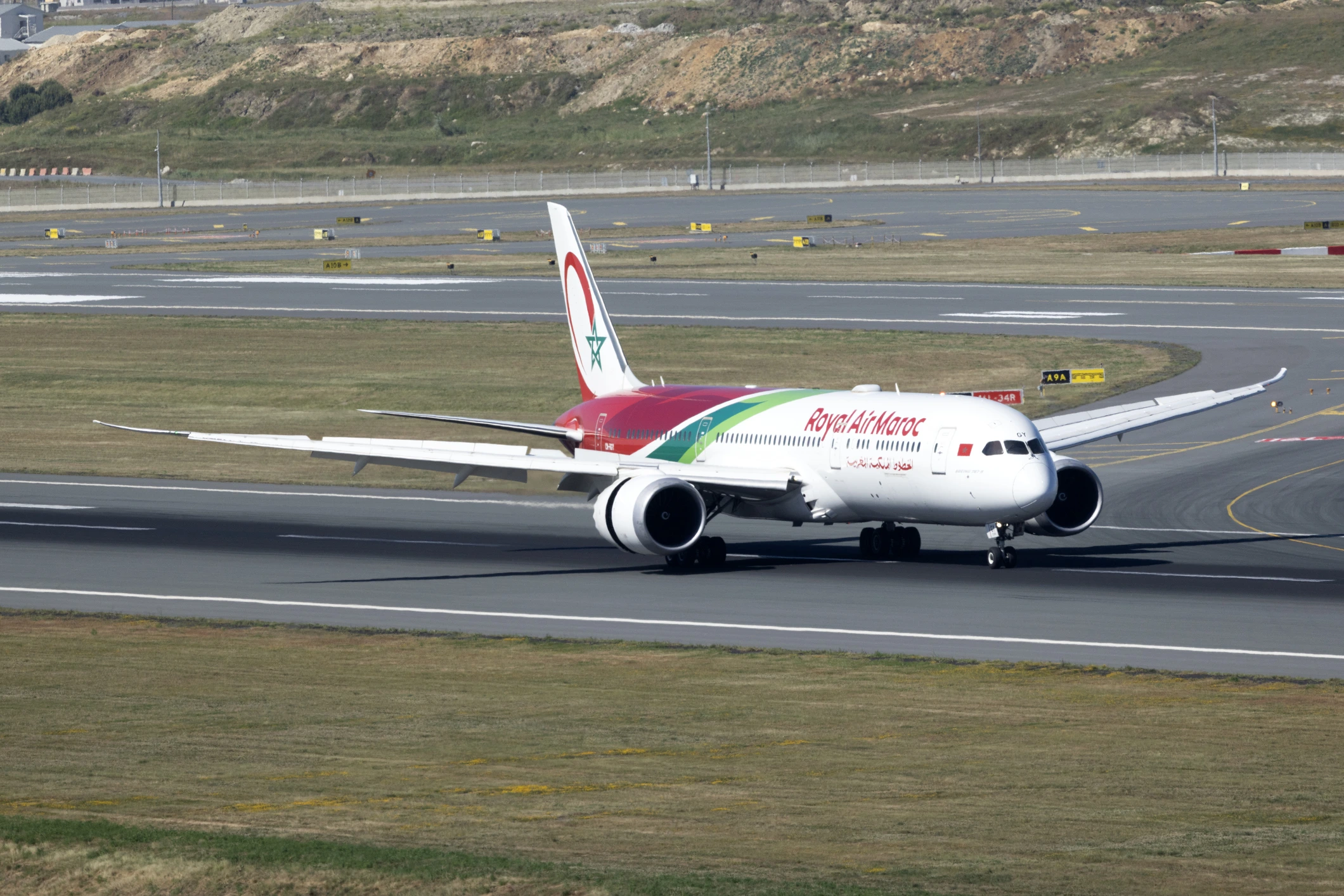 Avion marocain sur piste