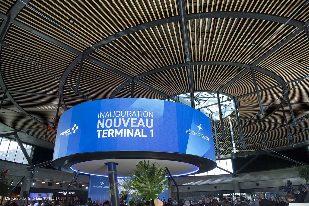 Terminal de l'aéroport de lyon