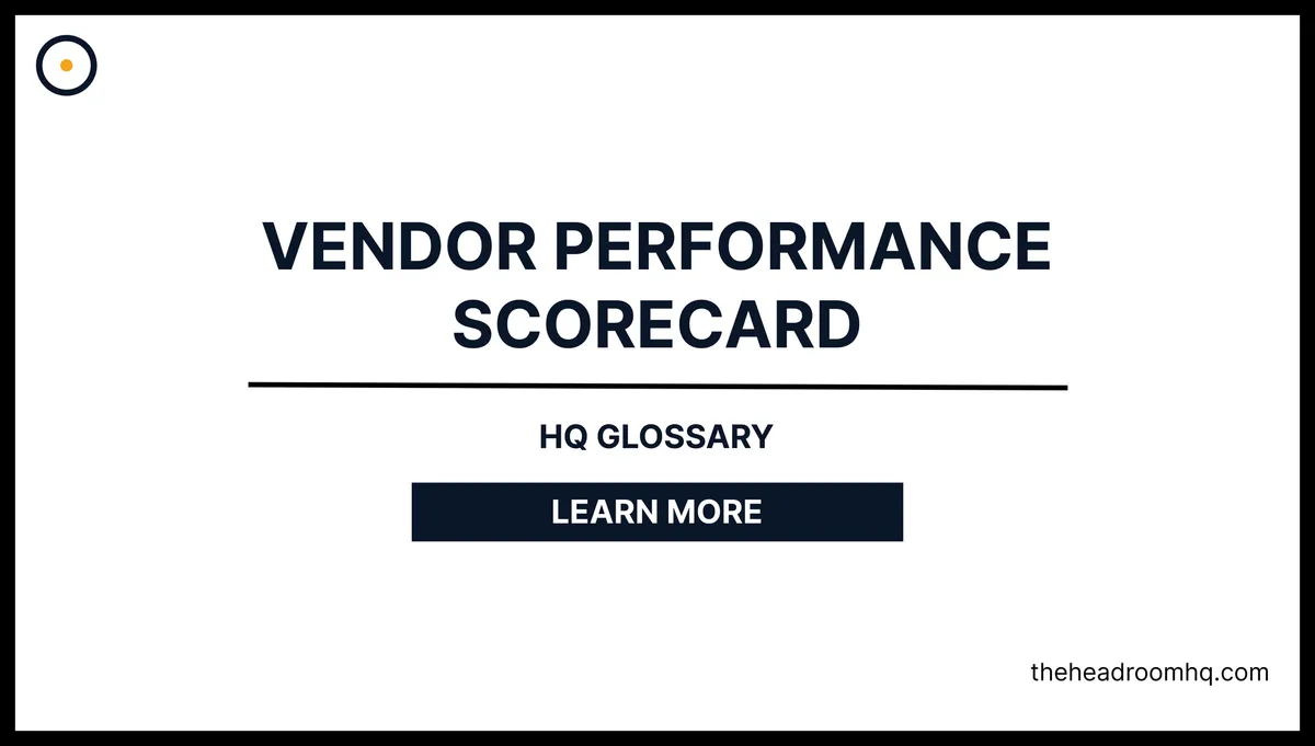 Vendor Performance Scorecard