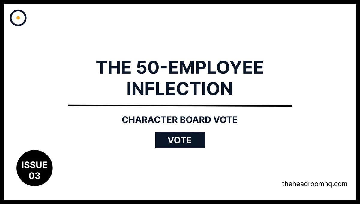 Issue 03 : The 50-Employee Inflection