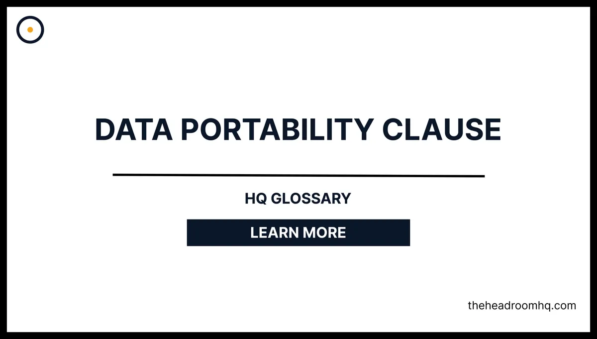 Data Portability Clause