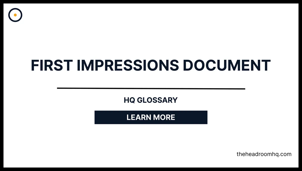 First Impressions Document