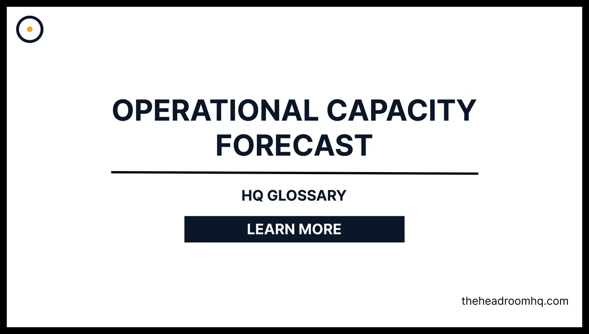 Operational Capacity Forecast