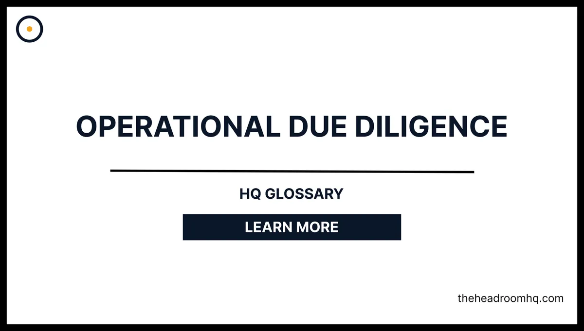 Operational Due Diligence