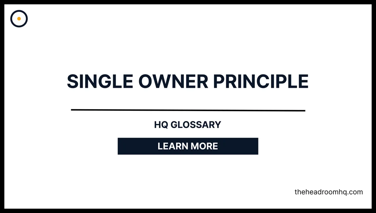 Single Owner Principle