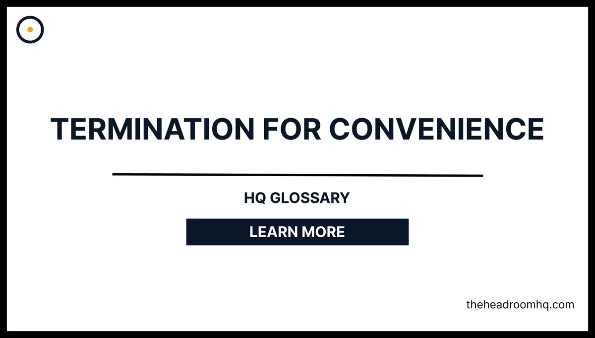 Termination for Convenience