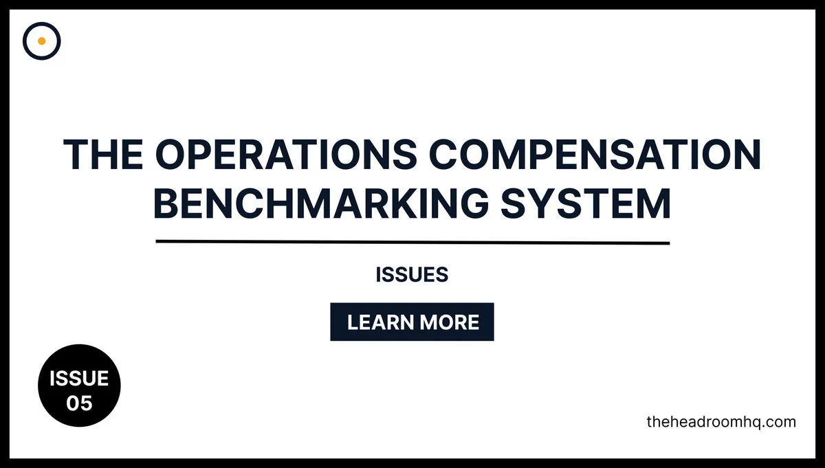 Issue 05 : The Operations Compensation Benchmarking System