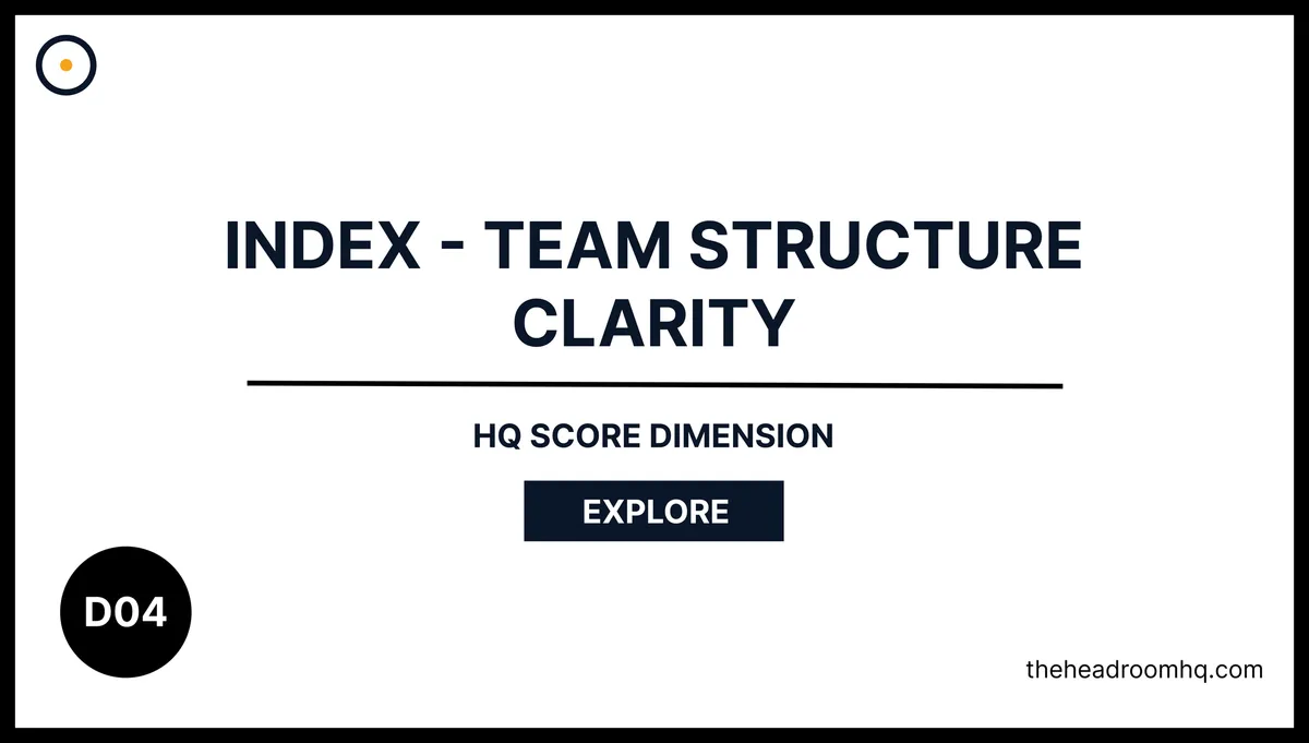 D04 Index - Team Structure Clarity