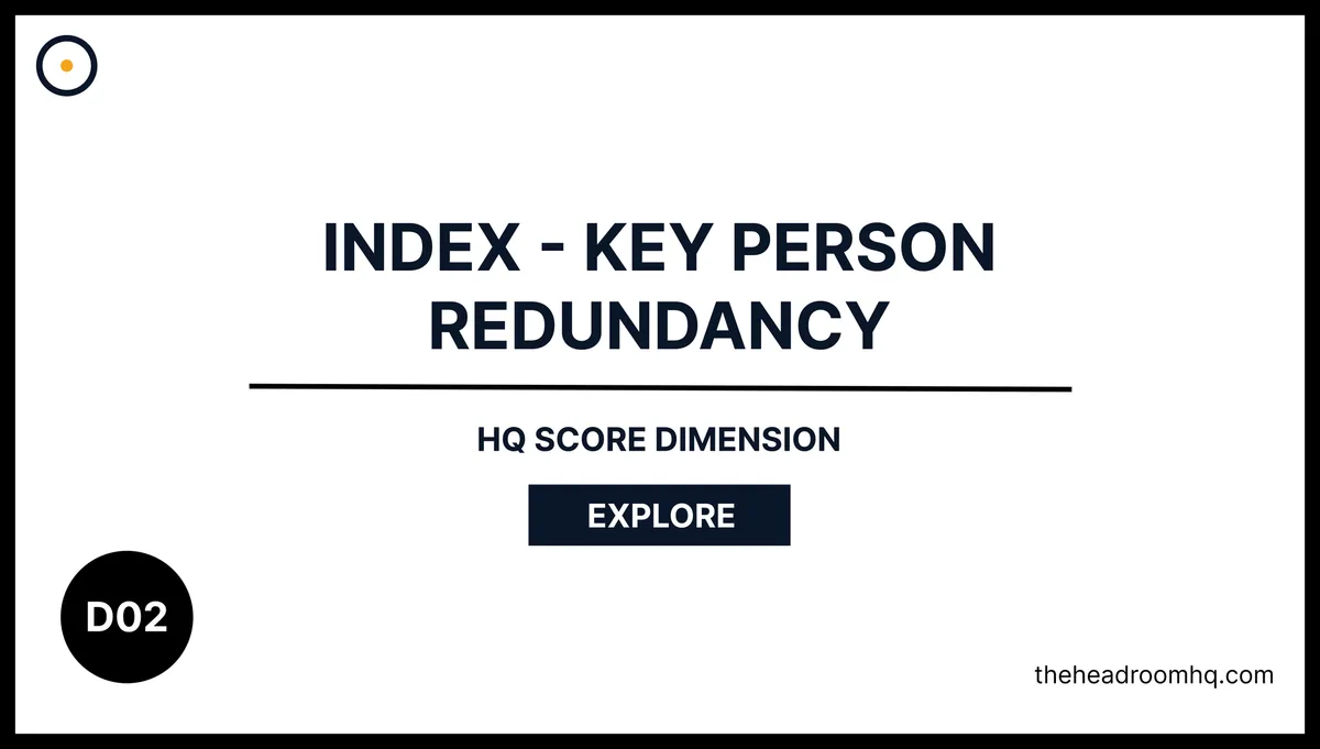 D02 Index - Key Person Redundancy