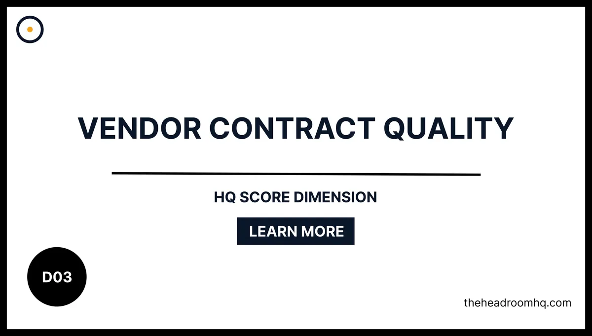 D03 - Vendor Contract Quality