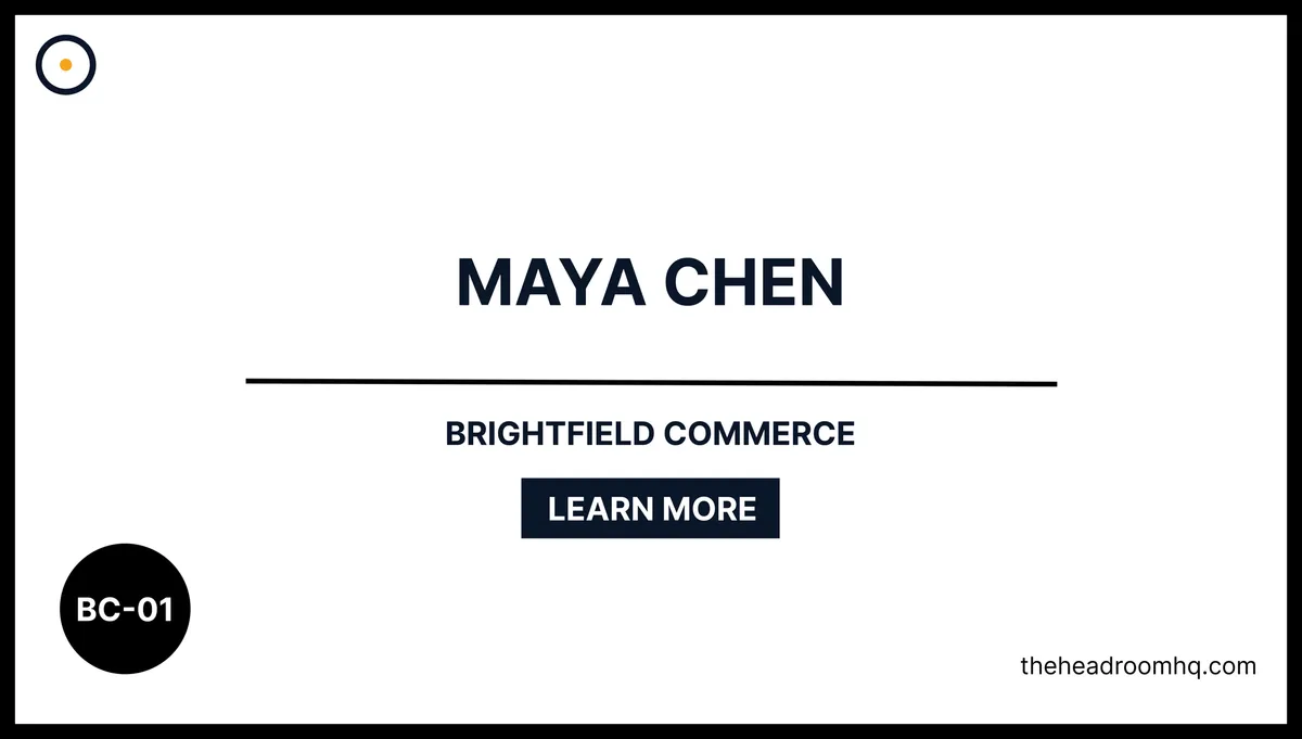 BC-01 : Maya Chen