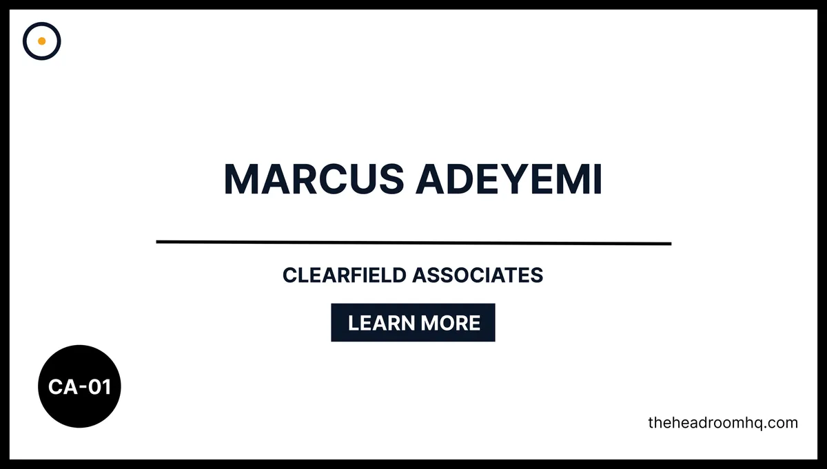 CA-01 : Marcus Adeyemi