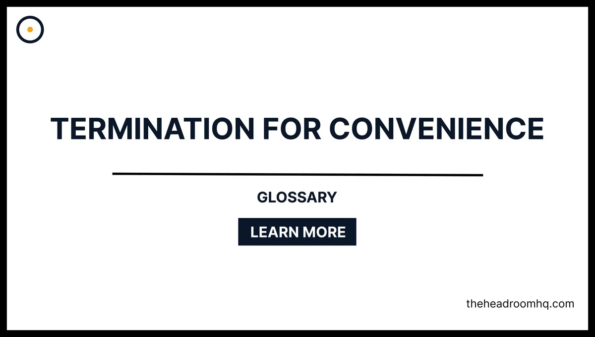 Termination for Convenience