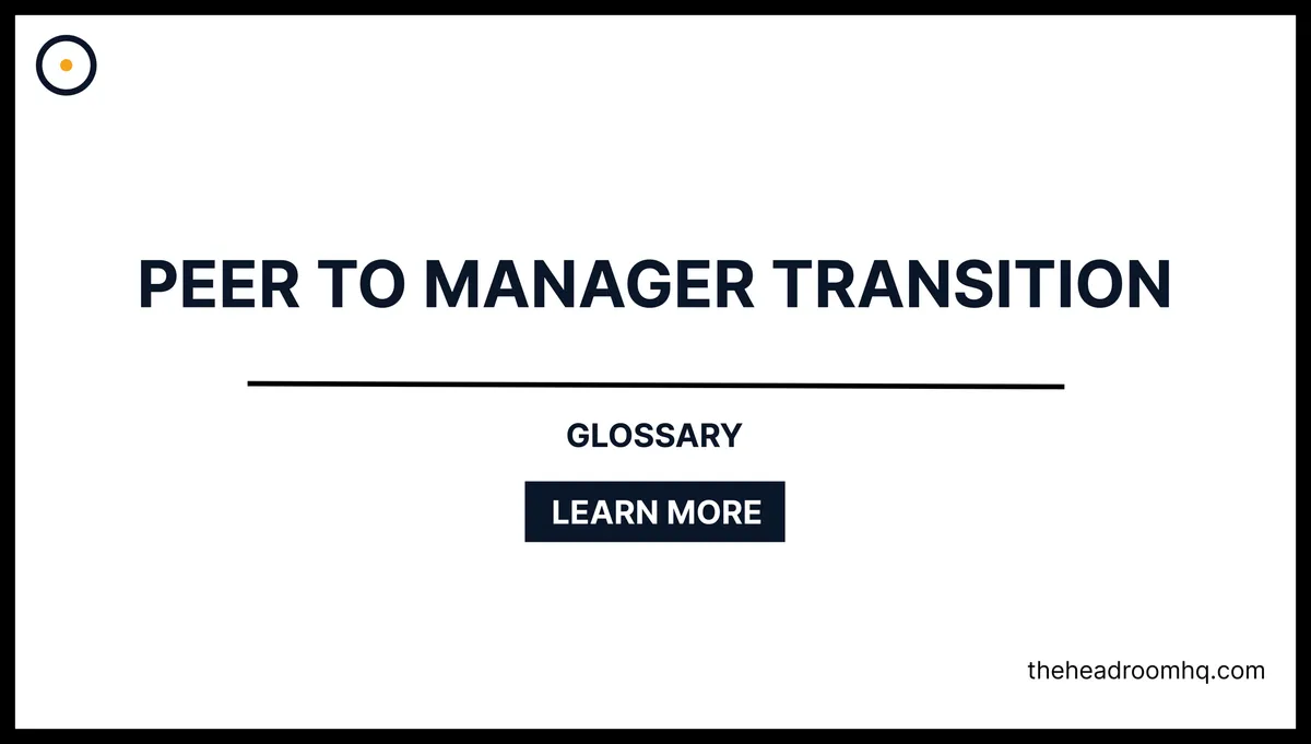 Peer-to-Manager Transition