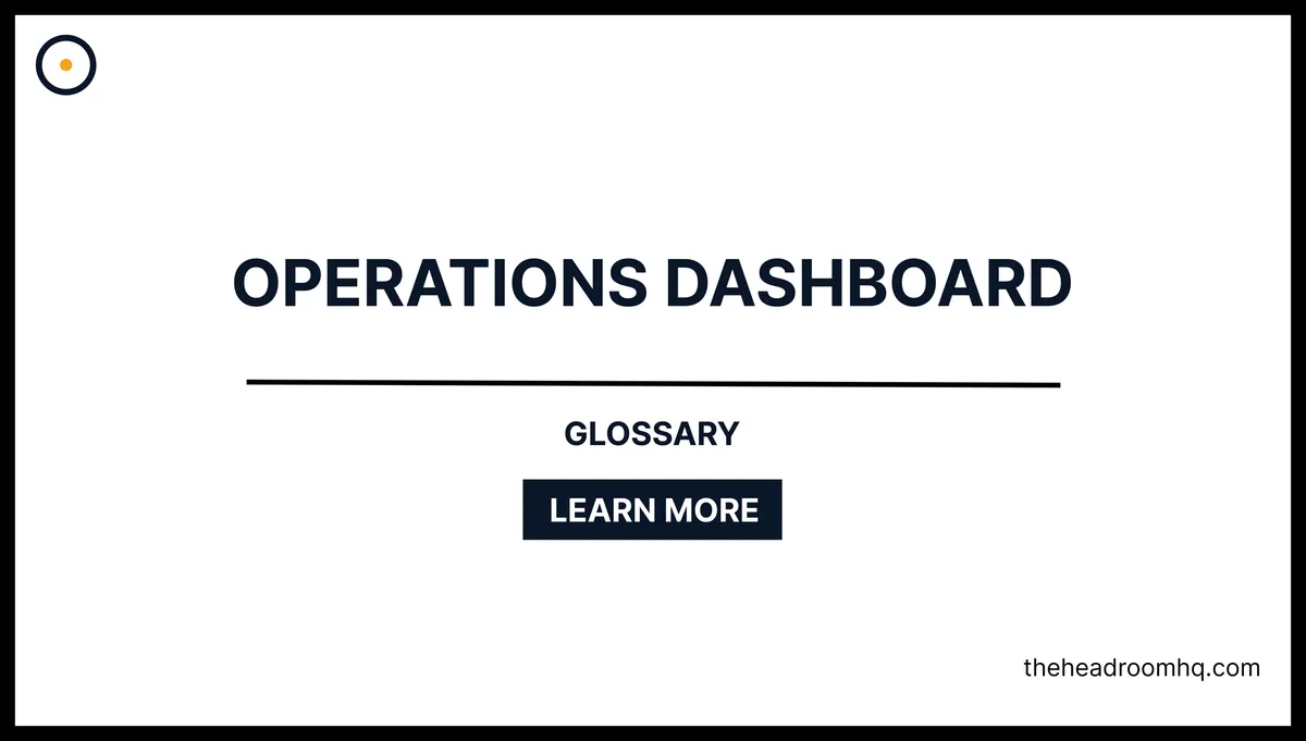 Operations Dashboard