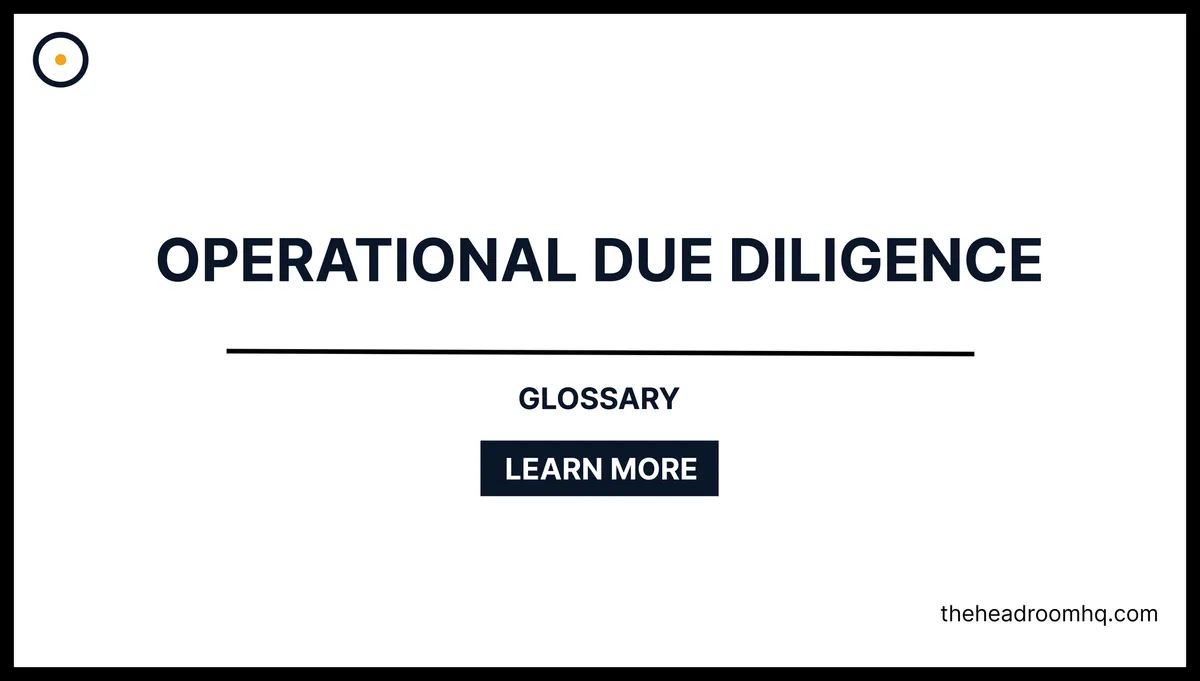 Operational Due Diligence