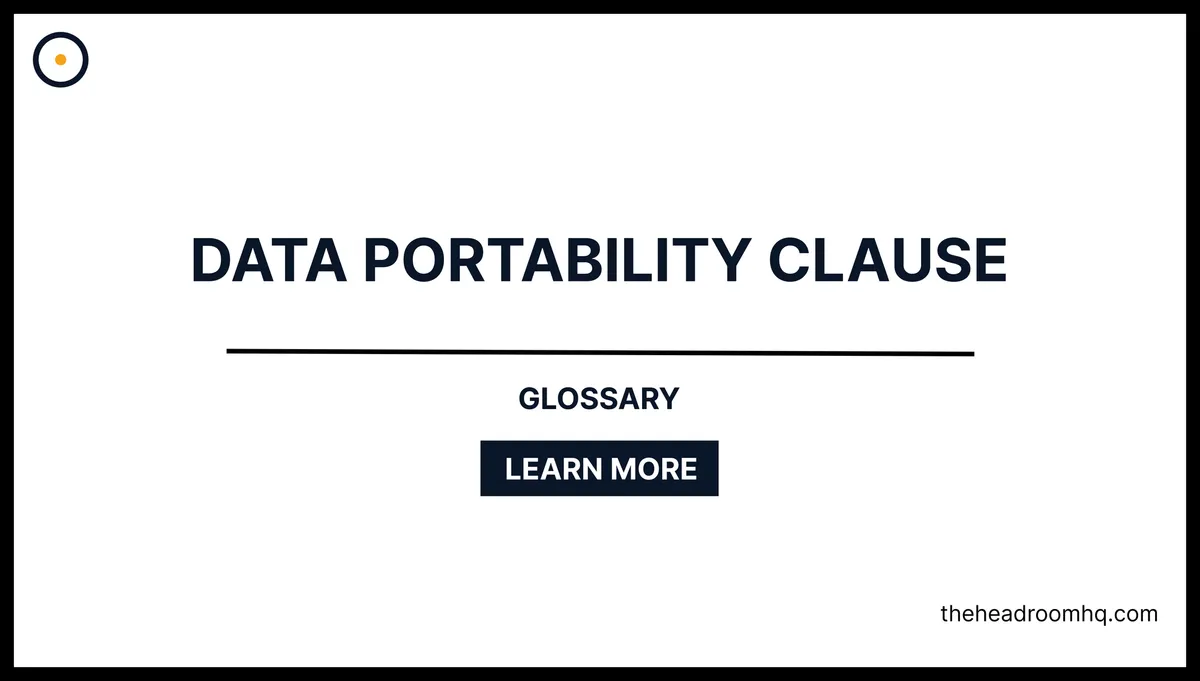 Data Portability Clause