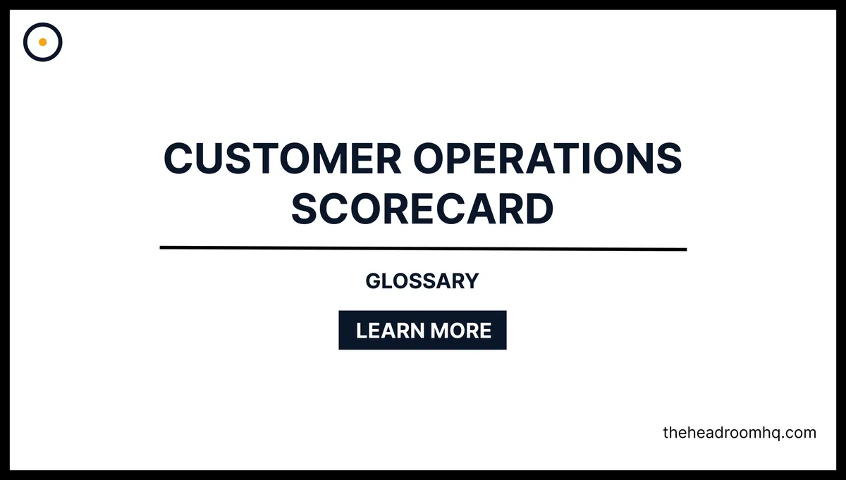 Customer Operations Scorecard