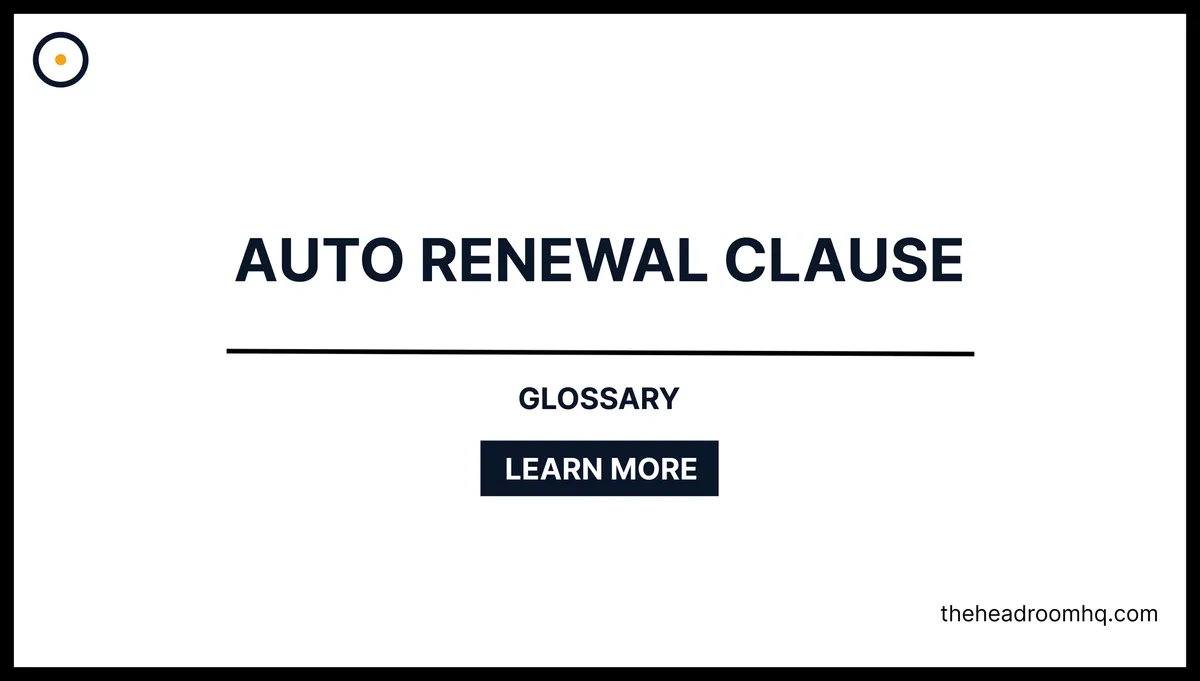 Auto-Renewal Clause