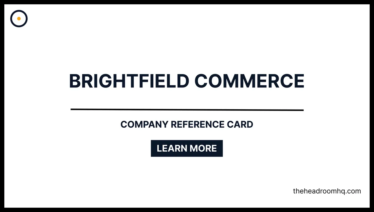 Brightfield Commerce - Company Reference Card