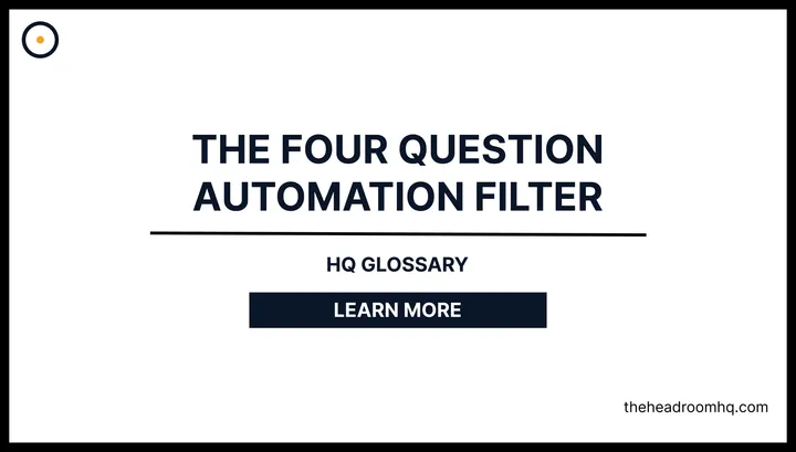 The Four-Question Automation Filter