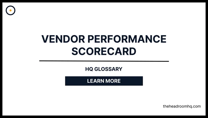 Vendor Performance Scorecard