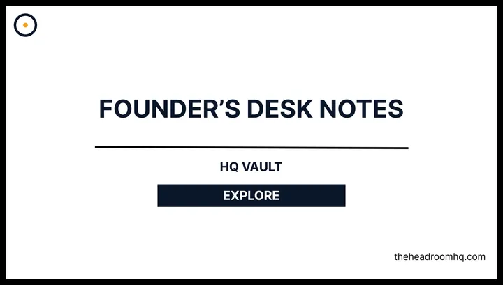 Founder's Desk Notes