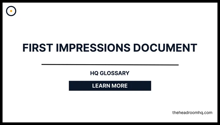 First Impressions Document