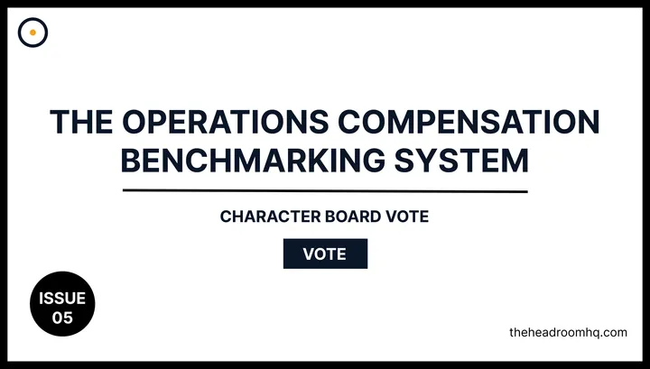 Issue 05 : The Operations Compensation Benchmarking System