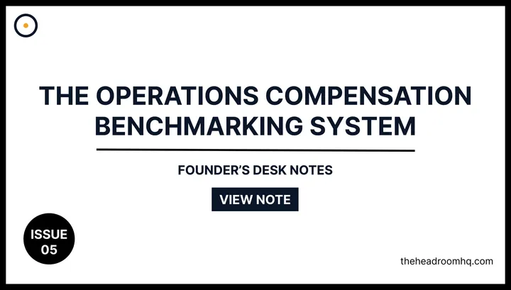 Issue 05 : The Operations Compensation Benchmarking System