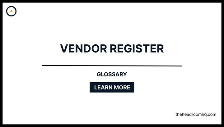 Vendor Register - Headroom HQ